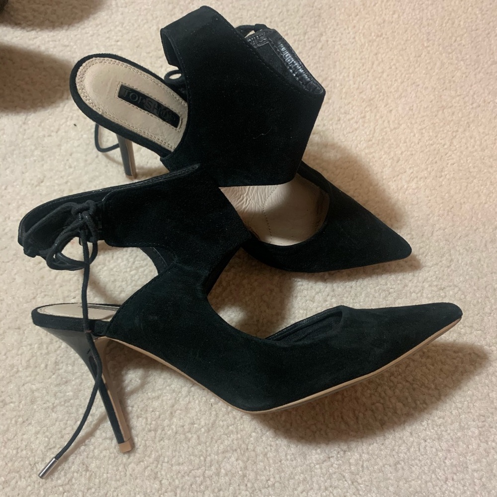 Topshop Pointed Black Heel